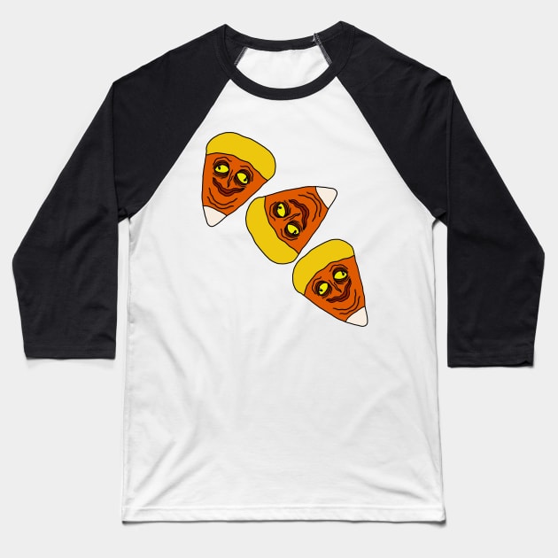 Halloween munchies Baseball T-Shirt by Purely simple doodles